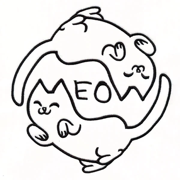 Meow Yin Yang Cat Circle - Image 11