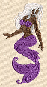 Mermaid in Swirls - Image 3