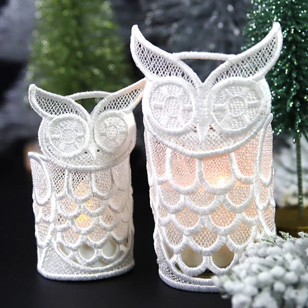 Mesmerizing Owl Candle Wrap (Lace) - Image 4