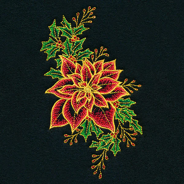 Midnight Poinsettia Blooms - Image 7