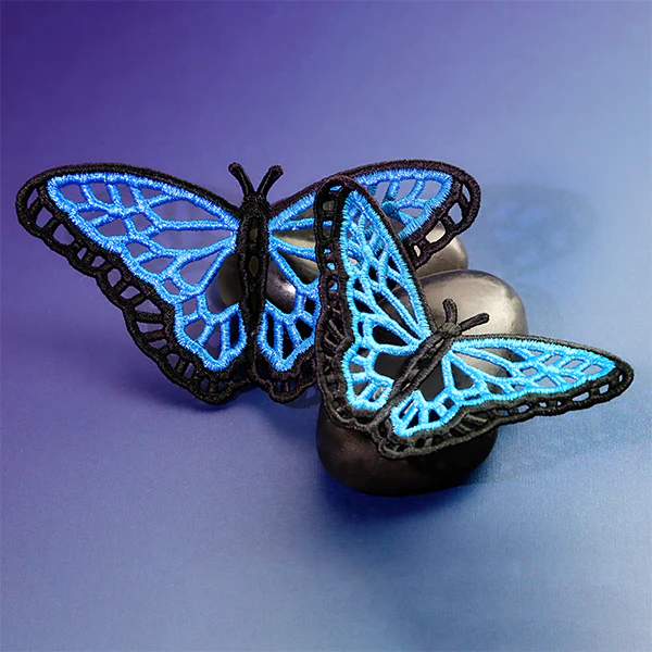 Midsummer Blue Morpho Butterfly (Lace) - Image 7