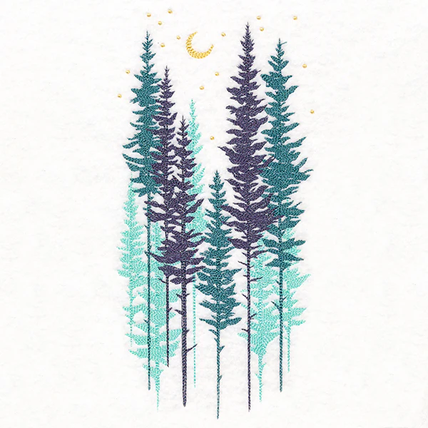 Misty Moonlit Forest - Image 3