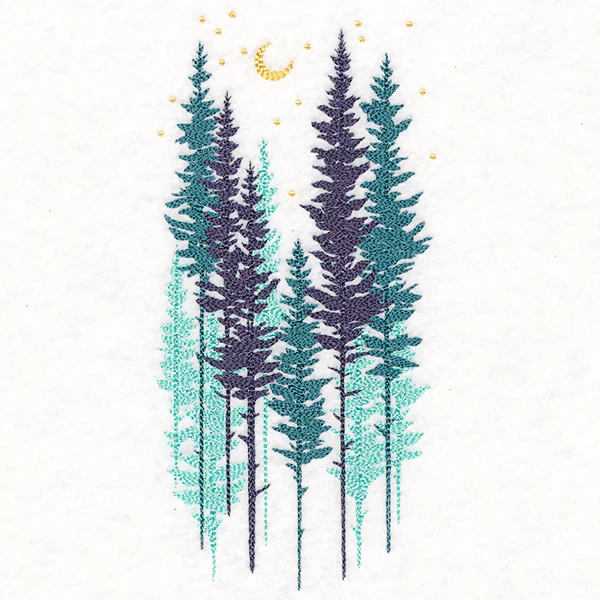 Misty Moonlit Forest - Image 7