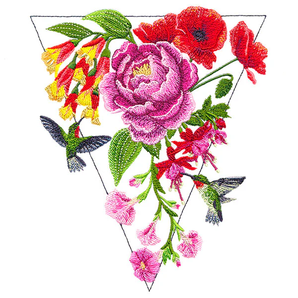 Modern Hummingbirds and Flowers Feature - Image 3