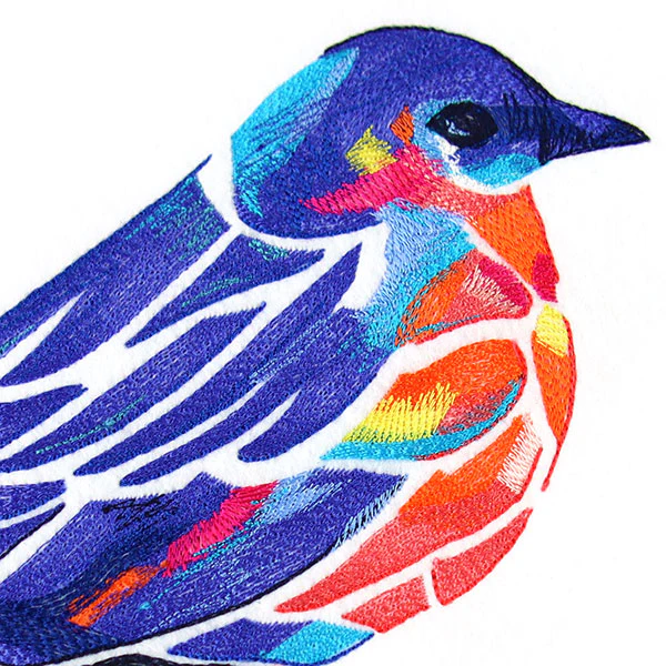 Modern Stained Glass Bluebird - Image 10