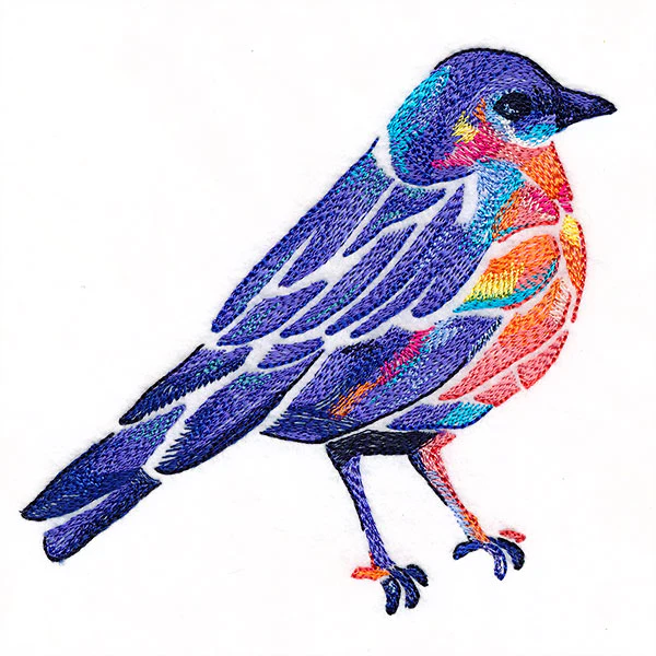 Modern Stained Glass Bluebird - Image 7