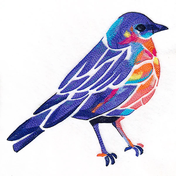 Modern Stained Glass Bluebird - Image 9