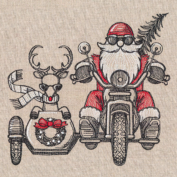 Motorcycle & Sidecar Santa - Image 2