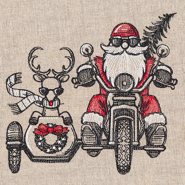 Motorcycle & Sidecar Santa - Image 3