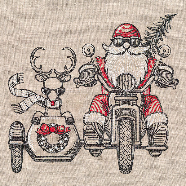 Motorcycle & Sidecar Santa - Image 4