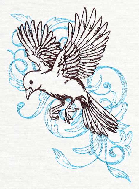Nest - Bird in Flight