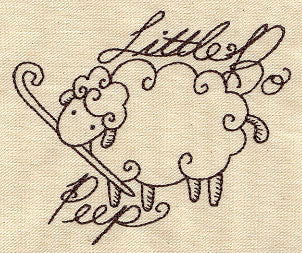 Nursery Rhymes - Little Bo Peep Sketch - Image 3