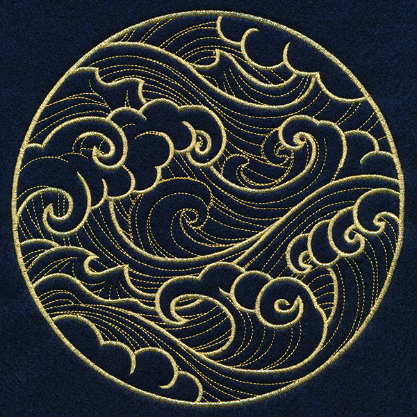 Ocean Waves Circle