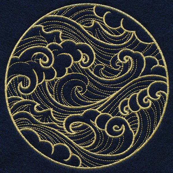Ocean Waves Circle - Image 3