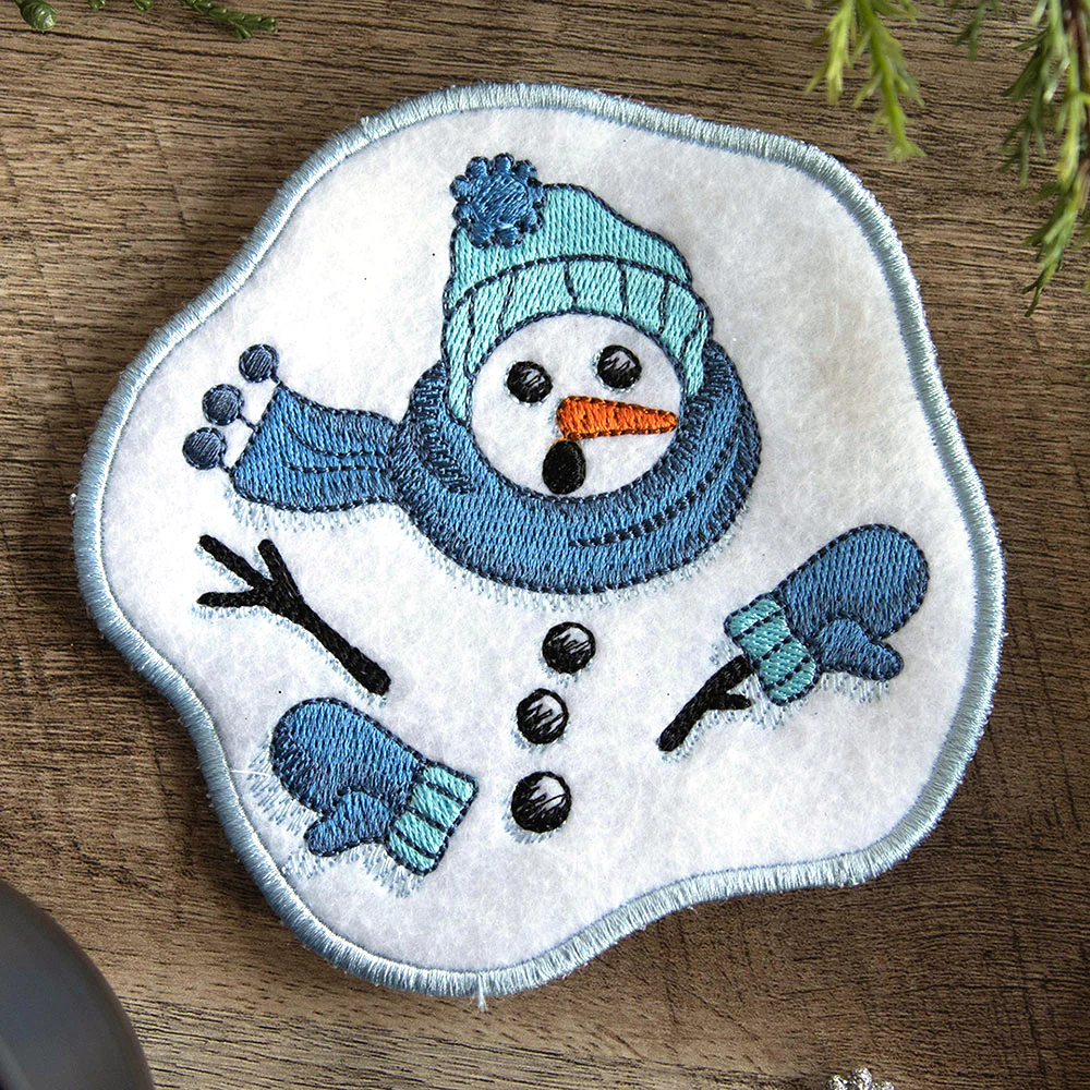 Oh Ho Ho No Melting Snowman Coaster II (In-the-Hoop) - Image 6