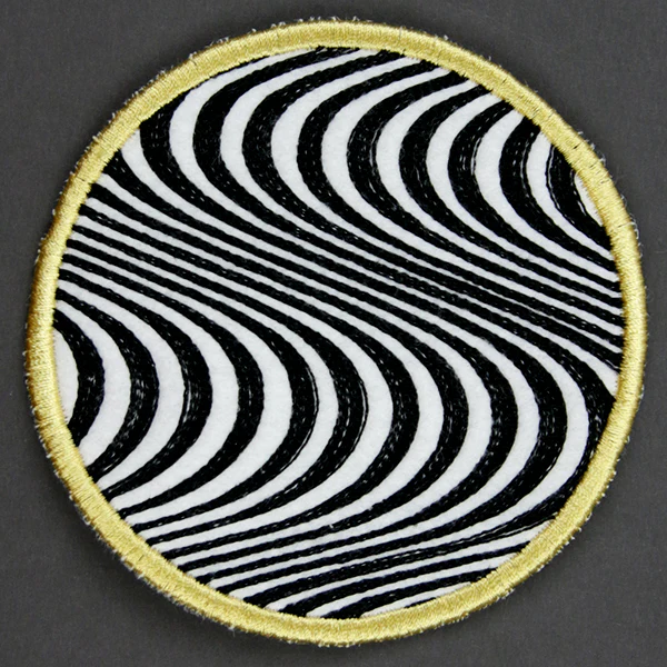 Optical Illusion Circle Coaster 6 (In-the-Hoop) - Image 3