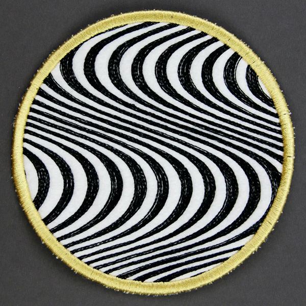 Optical Illusion Circle Coaster 6 (In-the-Hoop) - Image 5