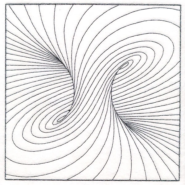 Optical Illusion Quilting Square 1