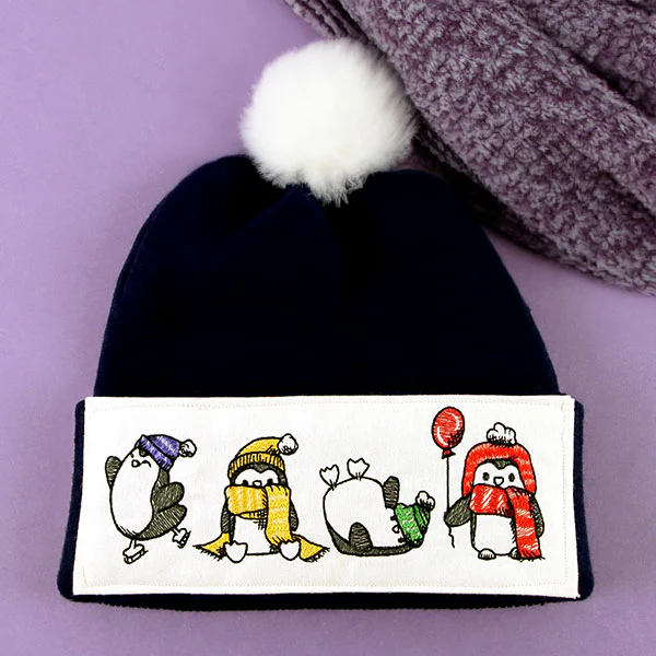 Penguins in Winter Border - Image 8