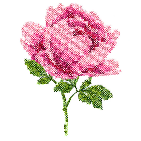 Peony in Pixels (Cross Stitch) - Image 10