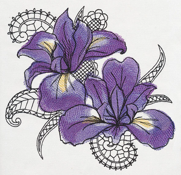 Petals and Lace - Iris - Image 6
