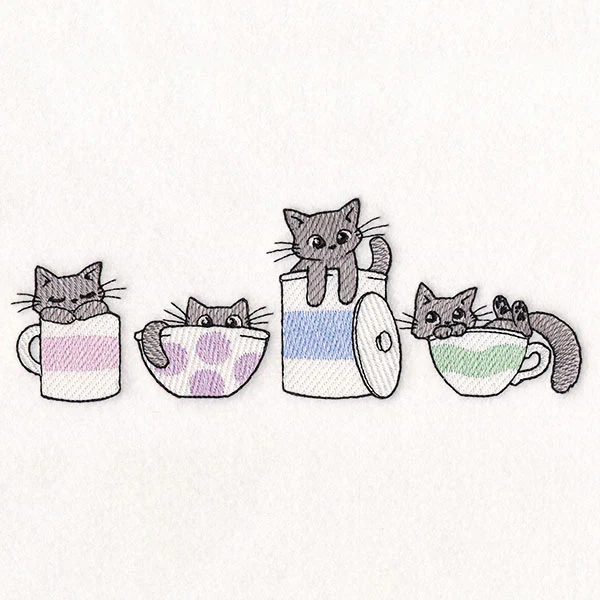 Playful Kitchen Kitty Border - Image 5