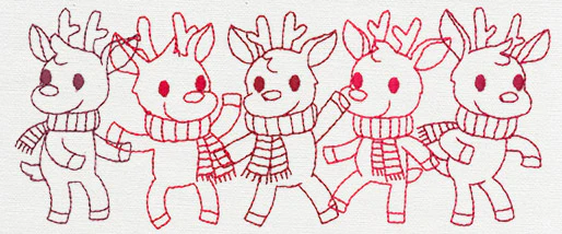 Prancing Reindeer Border - Image 4