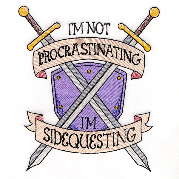 Procrastinating and Sidequests Shield - Image 2