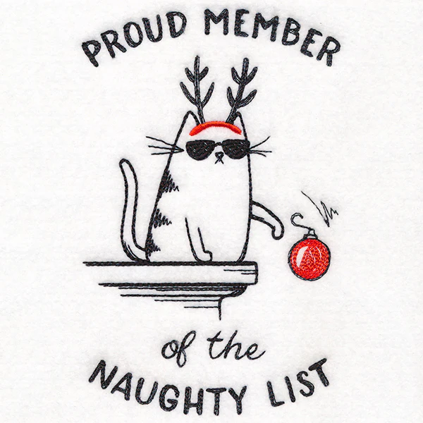 Proud Member of the Naughty List Cat - Image 7
