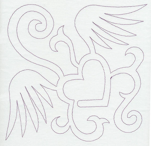 Quilting Winged Heart (Single Run) - Image 5