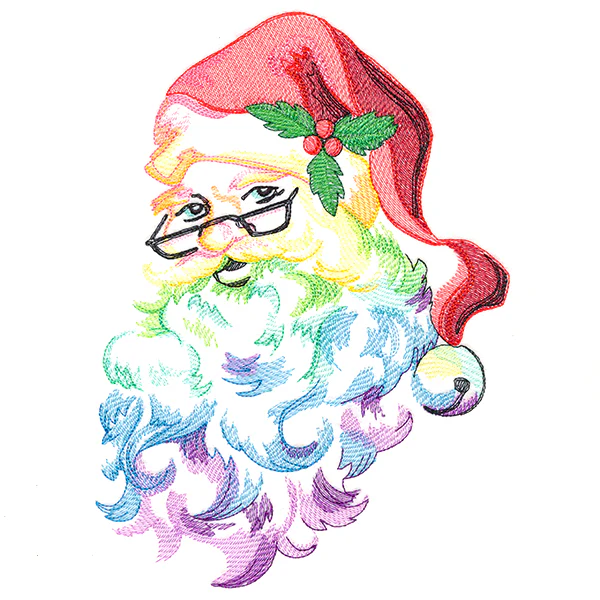 Rainbow Christmas Santa - Image 7