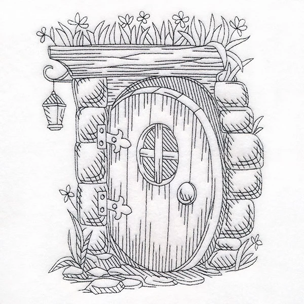 Read & Explore - Letter D Whimsical Door Scene