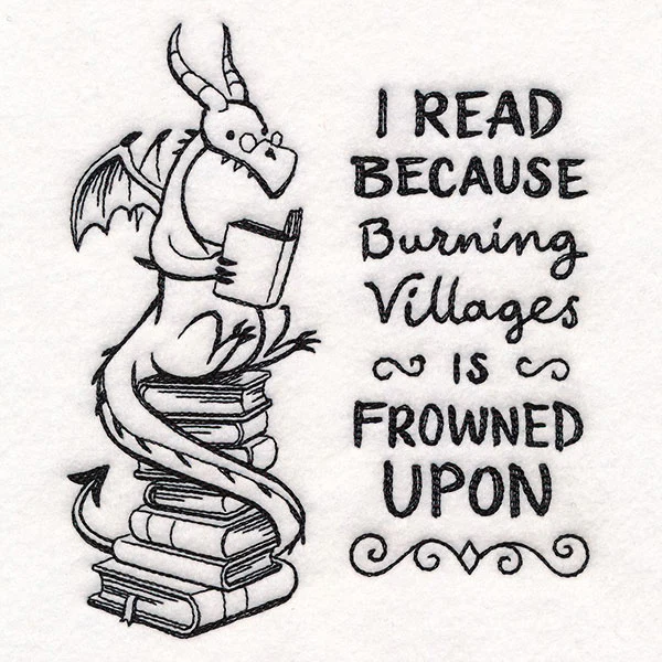 Reading Book Stack Dragon - Image 5