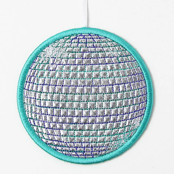 Ready to Party Disco Ball Coaster (In-the-Hoop) - Image 3