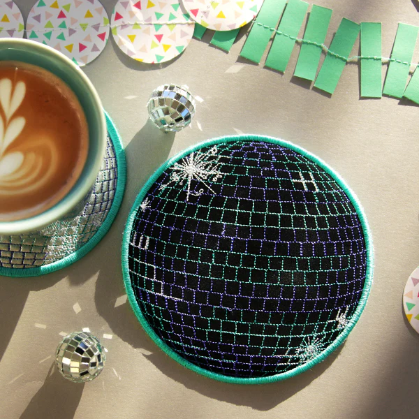 Ready to Party Disco Ball Trivet (In-the-Hoop) - Image 8