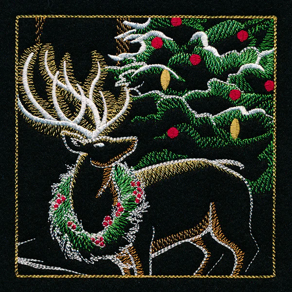 Reindeer & Gingerbread Christmas Scene II - Panel 5 - Image 13