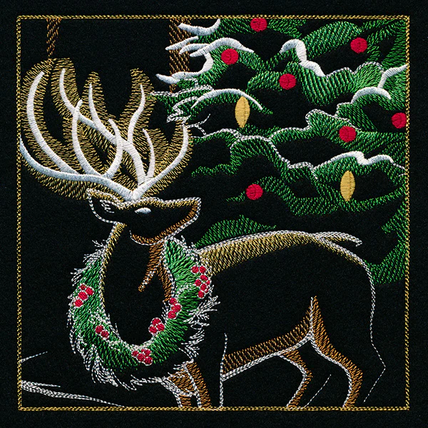 Reindeer & Gingerbread Christmas Scene II - Panel 5 - Image 17