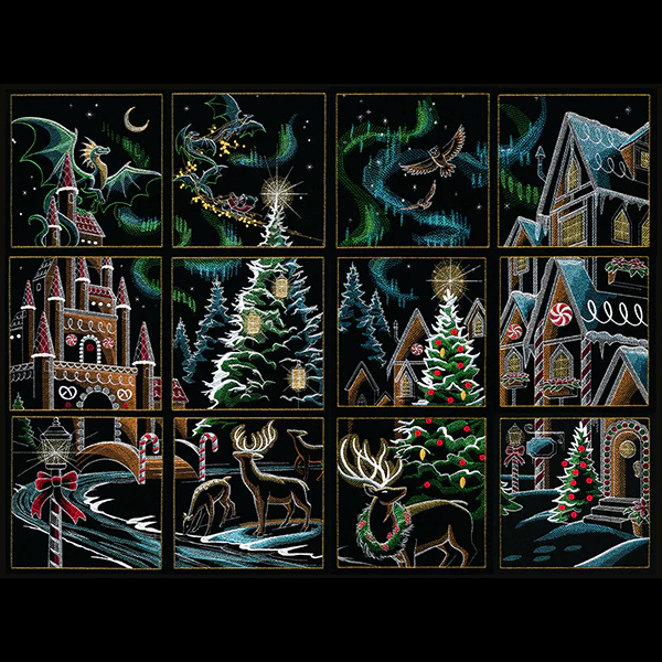 Reindeer & Gingerbread Christmas Scene II - Panel 5 - Image 8