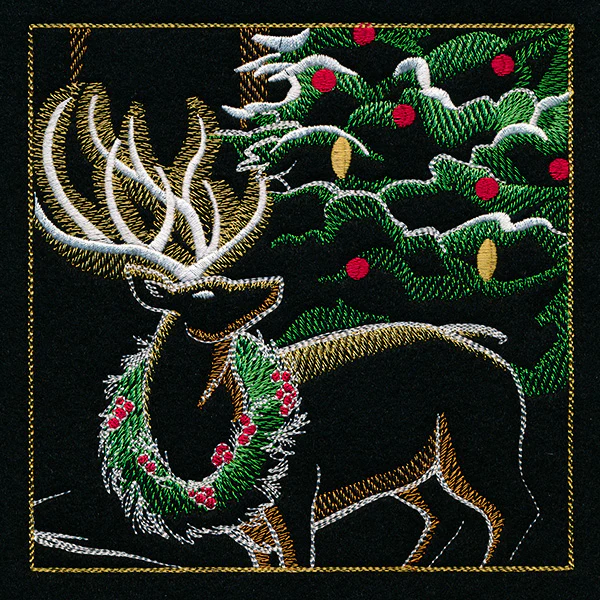 Reindeer & Gingerbread Christmas Scene II - Panel 5 - Image 9