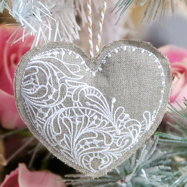 Rustic Heart Ornament (In-the-Hoop) - Image 5