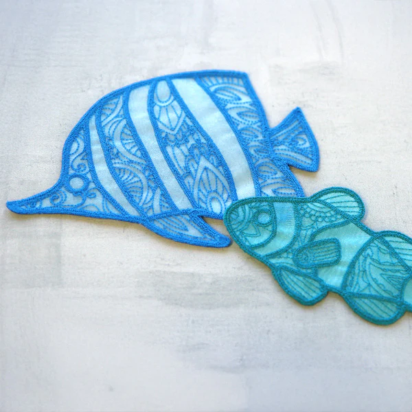 Sea Glass - Butterflyfish (Freestanding Organza) - Image 8