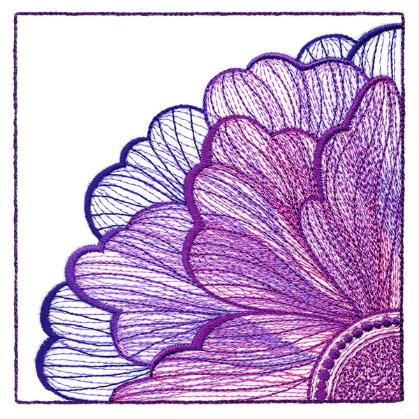 Sheer and Dimensional Quarter View Flower - Image 7