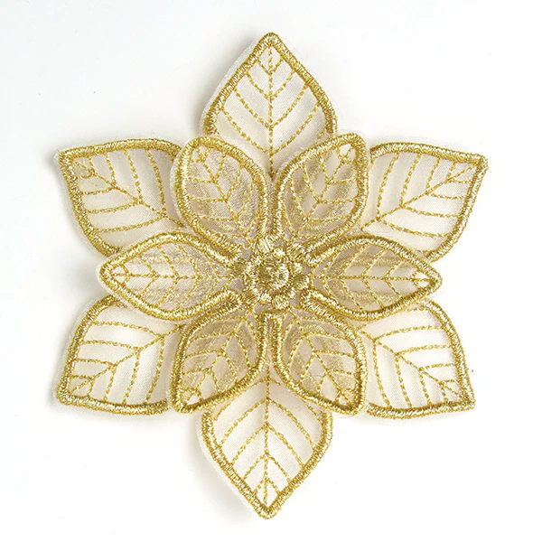Shimmering Poinsettia (Freestanding Organza) - Image 3
