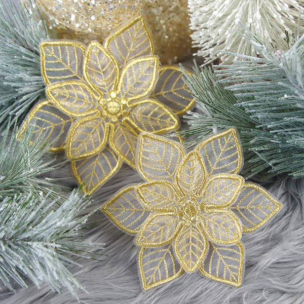 Shimmering Poinsettia (Freestanding Organza) - Image 7