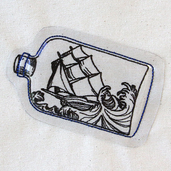 Ship in a Bottle (Vinyl Applique) - Image 4