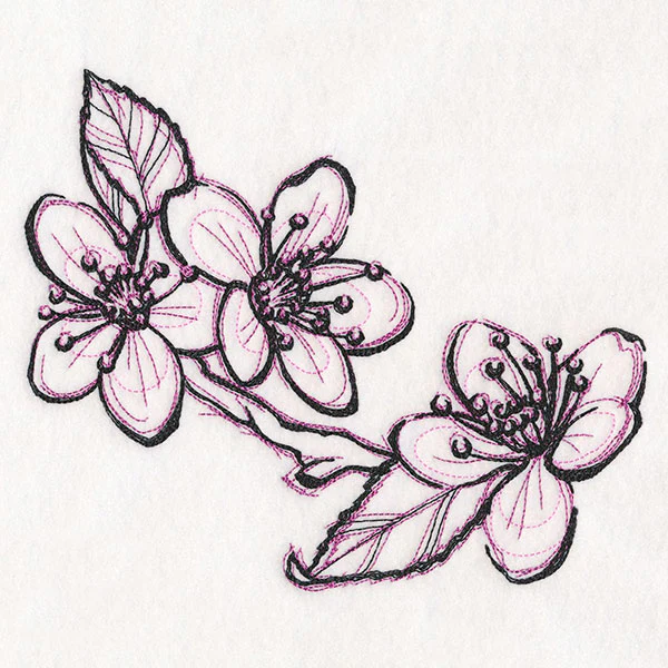 Sketchwork Cherry Blossoms - Image 7