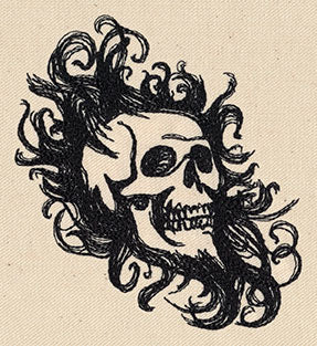 Skull in Swirls - Image 3