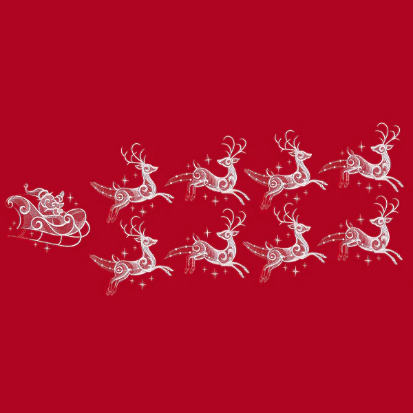 Snow Baroque Santa's Flight - Reindeer 1 - Image 12