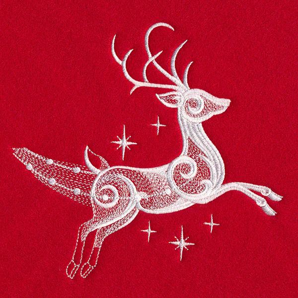 Snow Baroque Santa's Flight - Reindeer 1 - Image 4