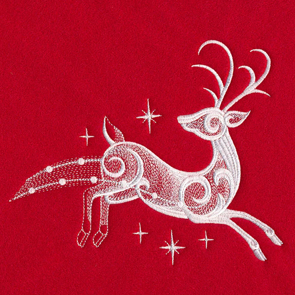 Snow Baroque Santa's Flight - Reindeer 2 - Image 10